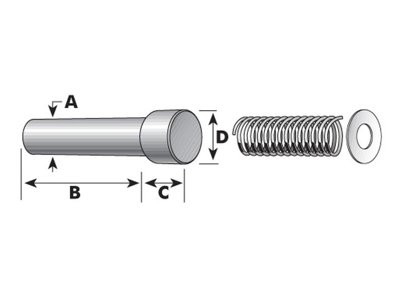 Fecho cardan Ø: 8mm