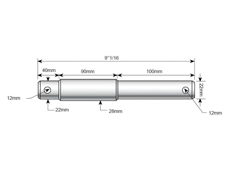 Munhão Cat dupla(22-28*230mm)