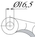 Ø 16,5