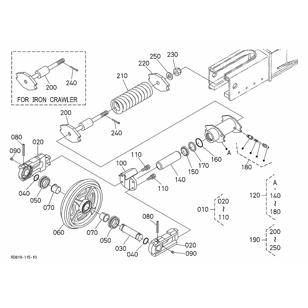 Roda de Guia e esticador H10000