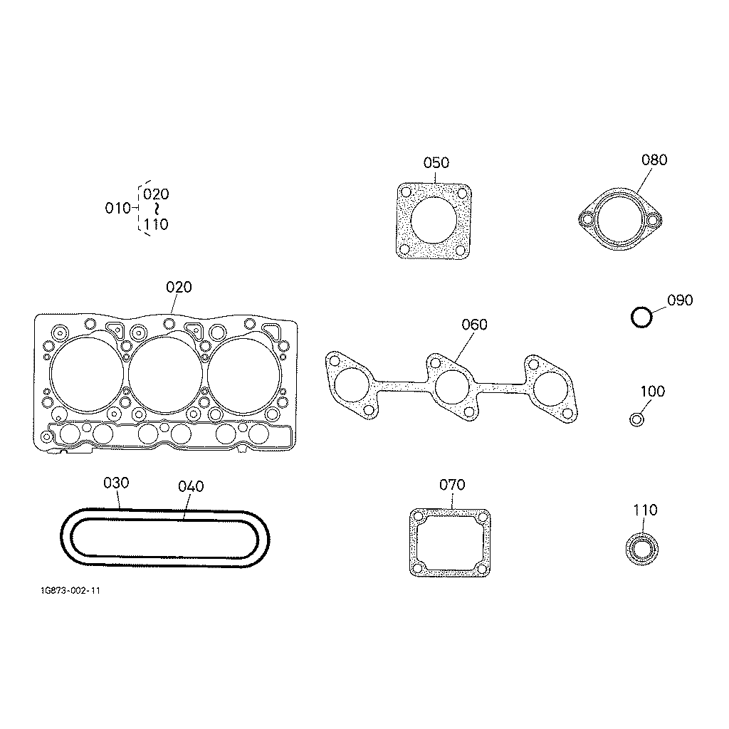 Kit de juntas superior 090100