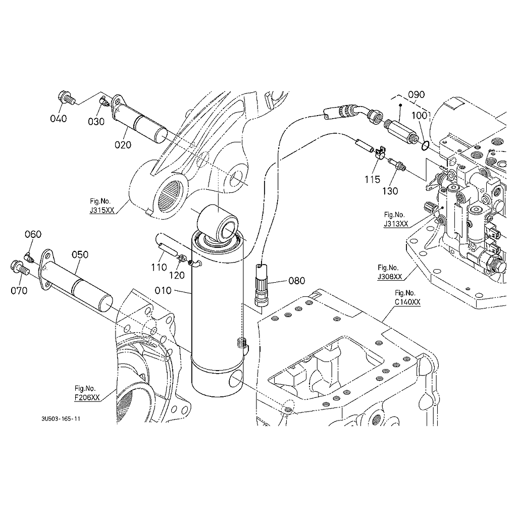 CILINDRO AUXILIAR DE ELEVACAO DRT J47200